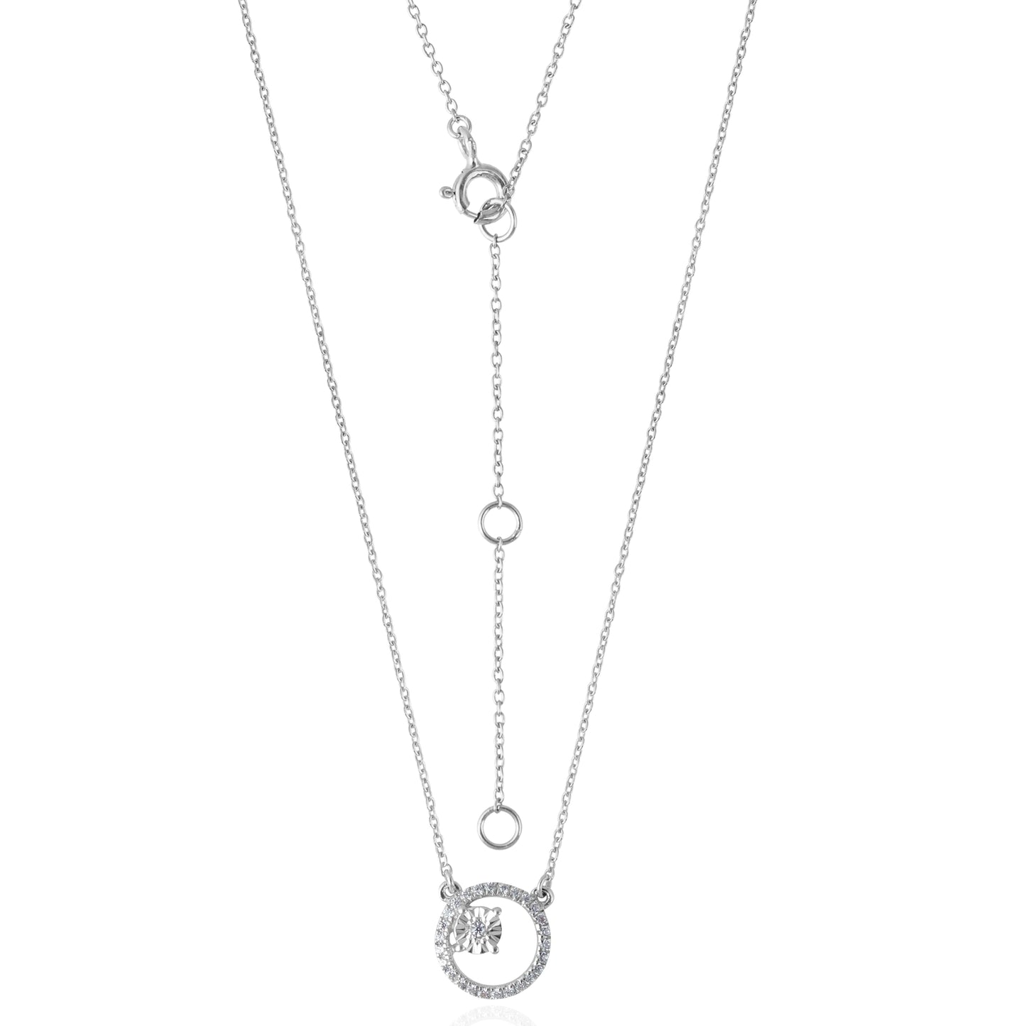 Reverie Diamond Necklace in White Gold