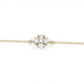Sophisticated Diamond Chain Bracelet 18Kt Gold With Diamond & Blue Sapphire Beads