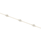 Sophisticated Diamond Chain Bracelet 18Kt Gold With Diamond & Blue Sapphire Beads
