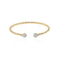 Aria Diamond Bangle in Yellow Gold