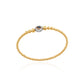 Aura Sapphire & Diamond Bangle in Yellow Gold