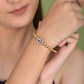 Verdant Grace Ruby Bangle