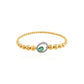 Bloom Emerald Bangle in Silver
