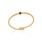 Lumière Ruby & Diamond Bangle in Yellow Gold