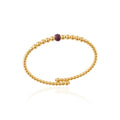 Lumière Ruby & Diamond Bangle in Yellow Gold