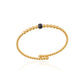 Radiant Sapphire Bangle in Yellow Gold