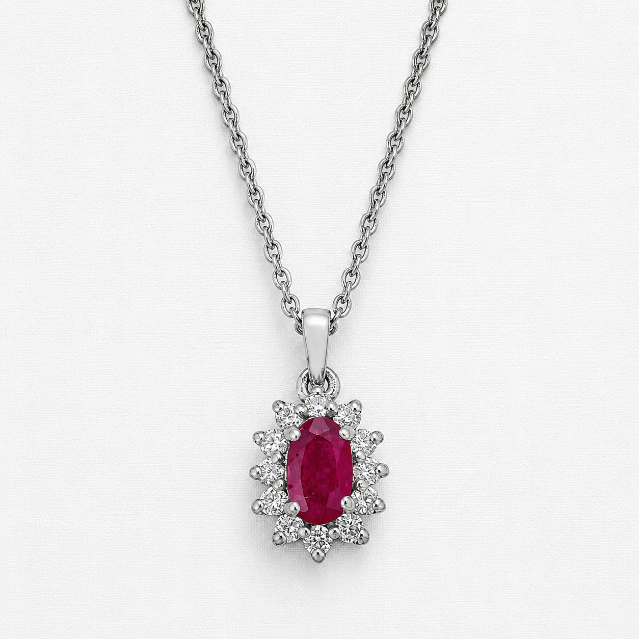 Ruby Starburst Pendant