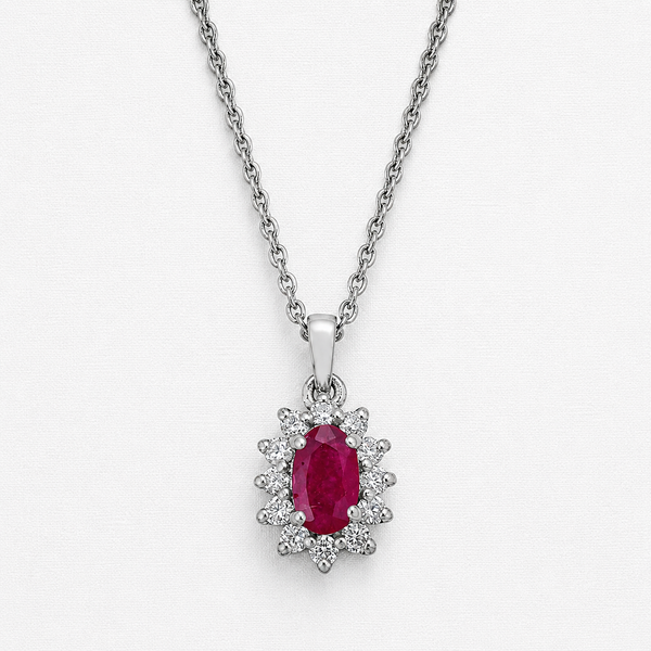 Ruby Starburst Pendant