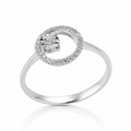 Celestial Diamond Ring in White Gold