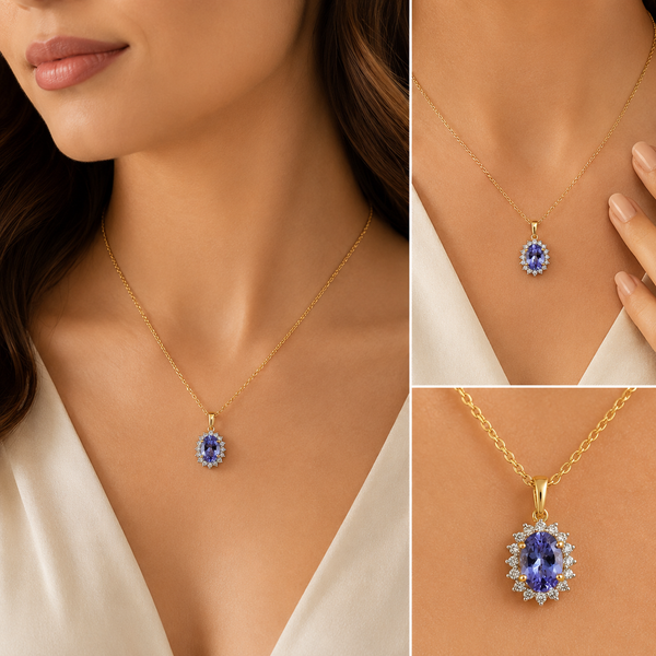 Tanzanite Aura Pendant