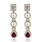 Sophisticated Diamond & Gem stone Earring