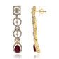 Sophisticated Diamond & Gem stone Earring
