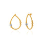 Radiant Diamond Earring in Yellow Gold
