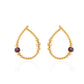Bloom Ruby & Diamond Earring in Yellow Gold