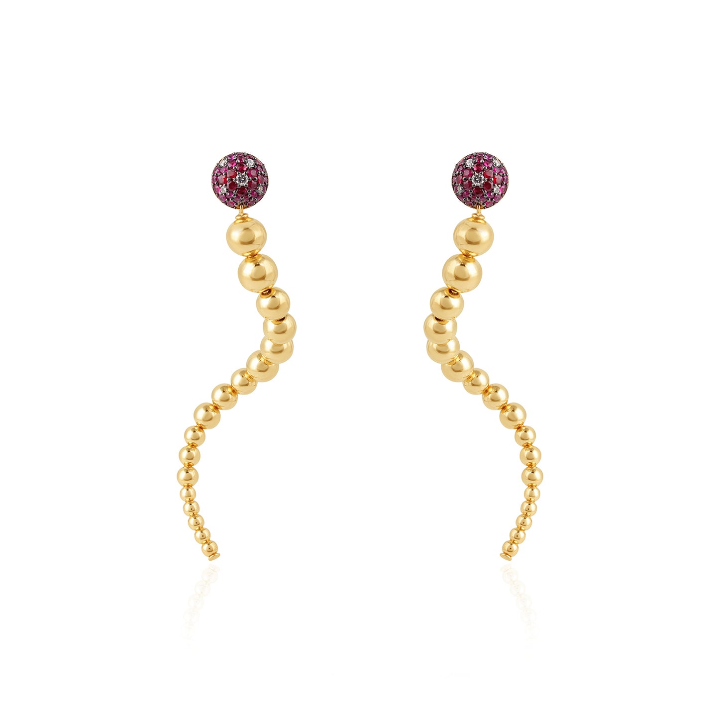 Crimson Spark Bablina Earrings