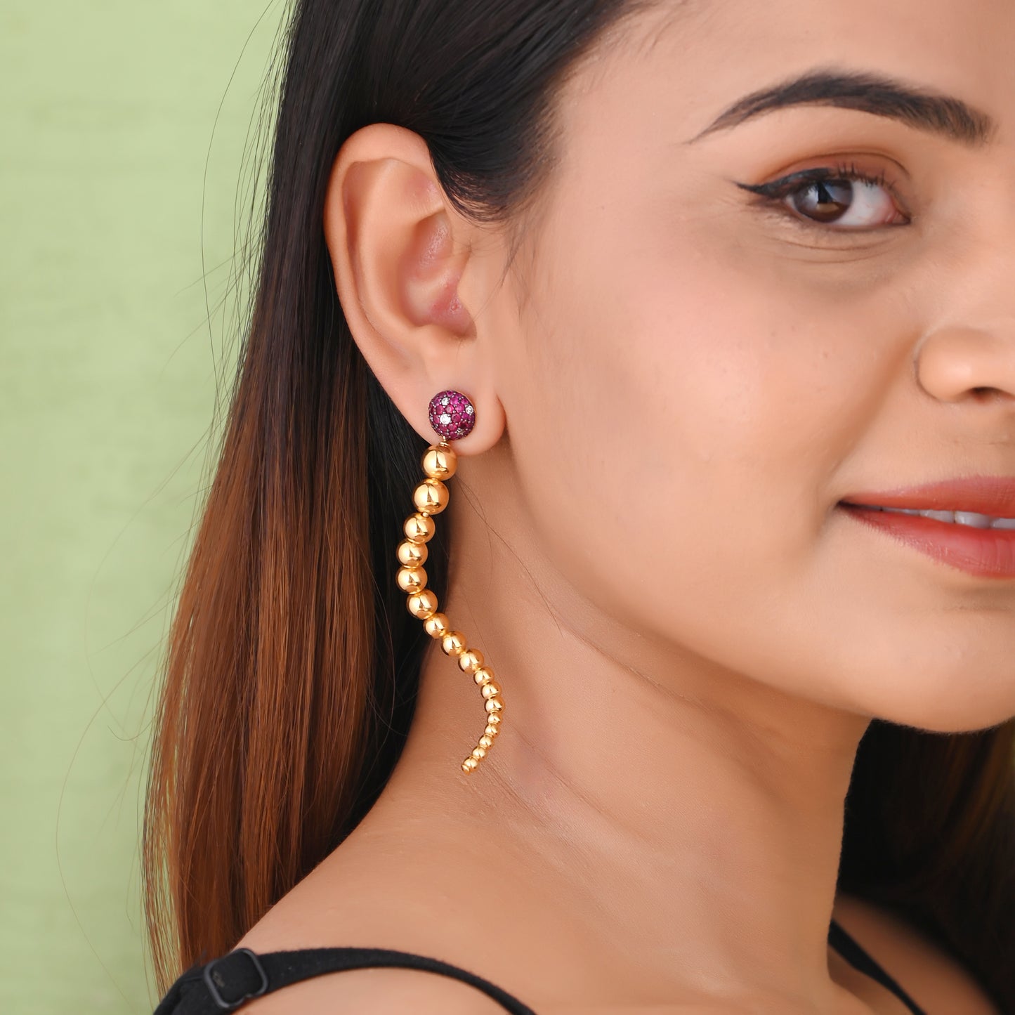 Crimson Spark Bablina Earrings