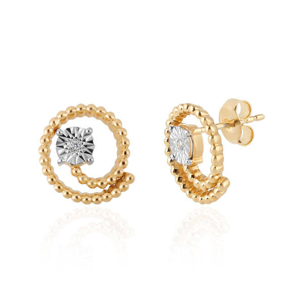 Éclat Diamond Earring in Gold