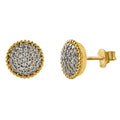 Splendorous Gold Earrings with Diamonds