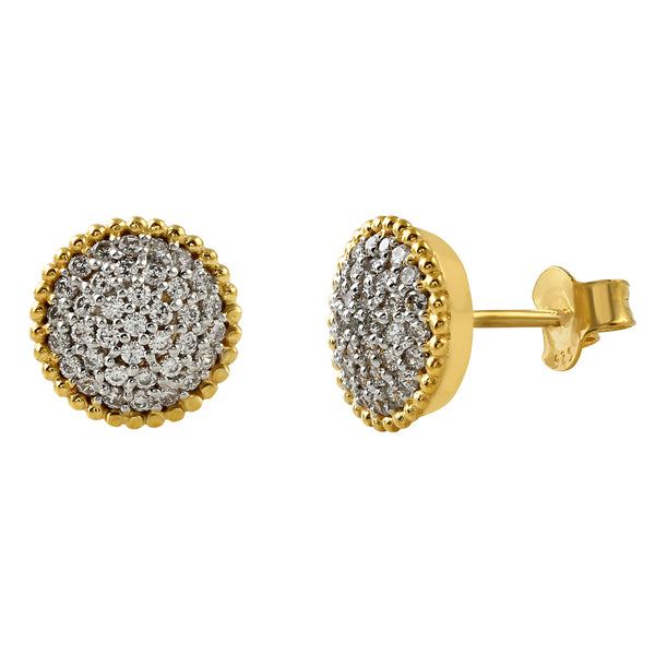Splendorous Gold Earrings with Diamonds