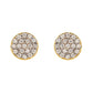 Forever Gold Disc Earrings with Diamonds