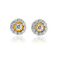 Matted Diamond Stud