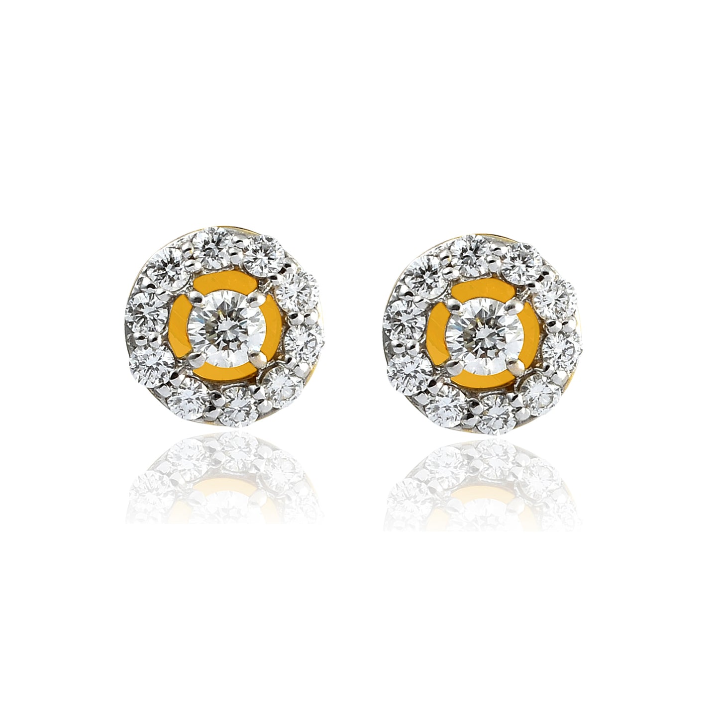 Matted Diamond Stud