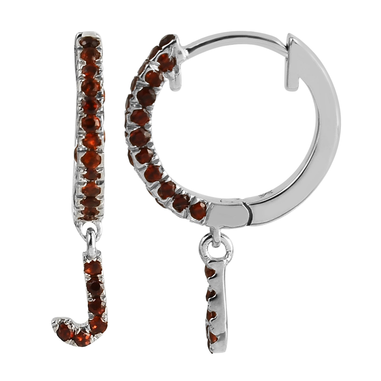 Pinup Garnet Hoop Gold