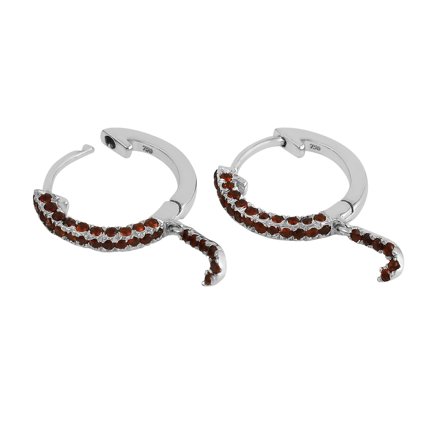 Pinup Garnet Hoop Gold
