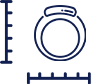 Ruler and ring icon