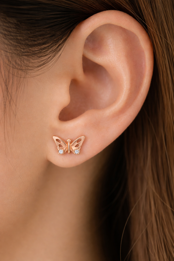 Painted Lady Diamond Earring