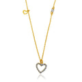 Diamond Heart Bloom Necklace