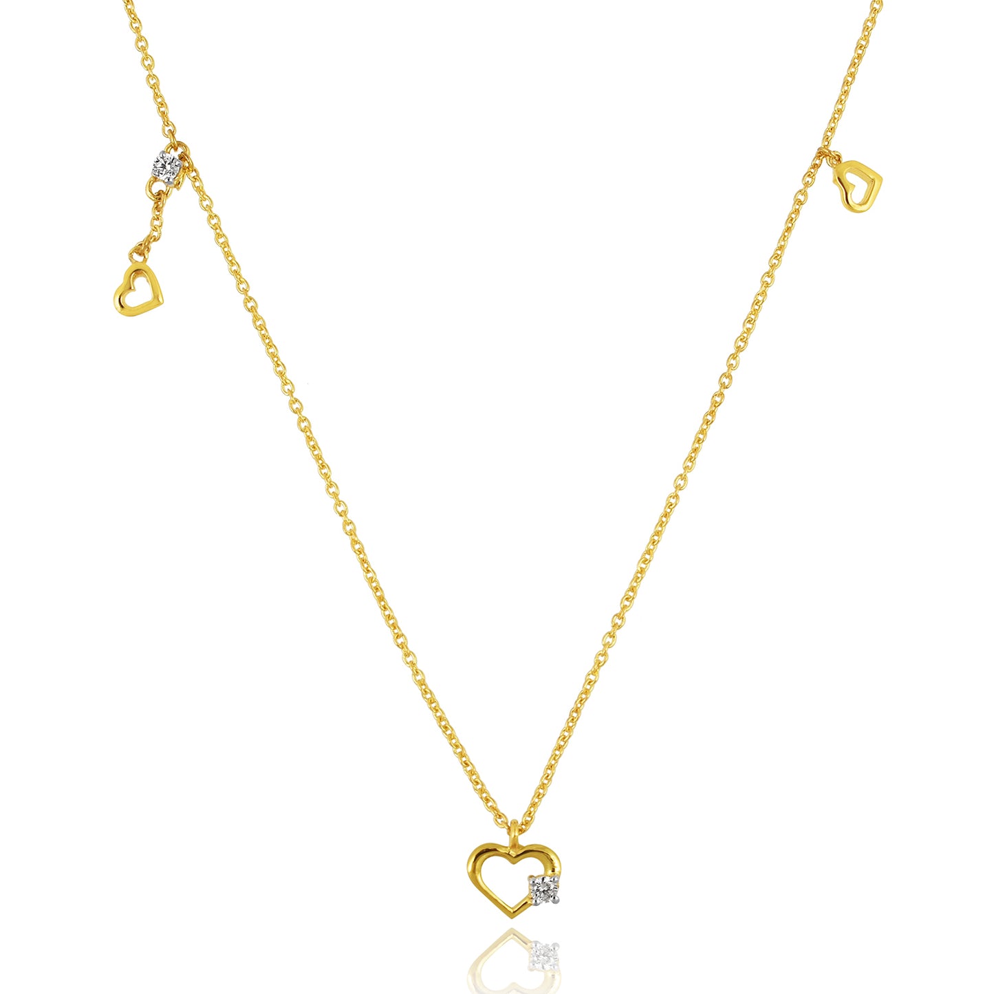 Heart Duet Necklace