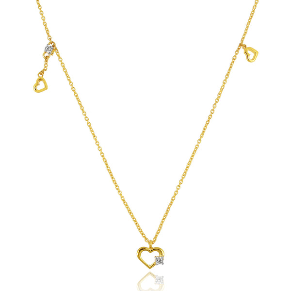 Heart Duet Necklace