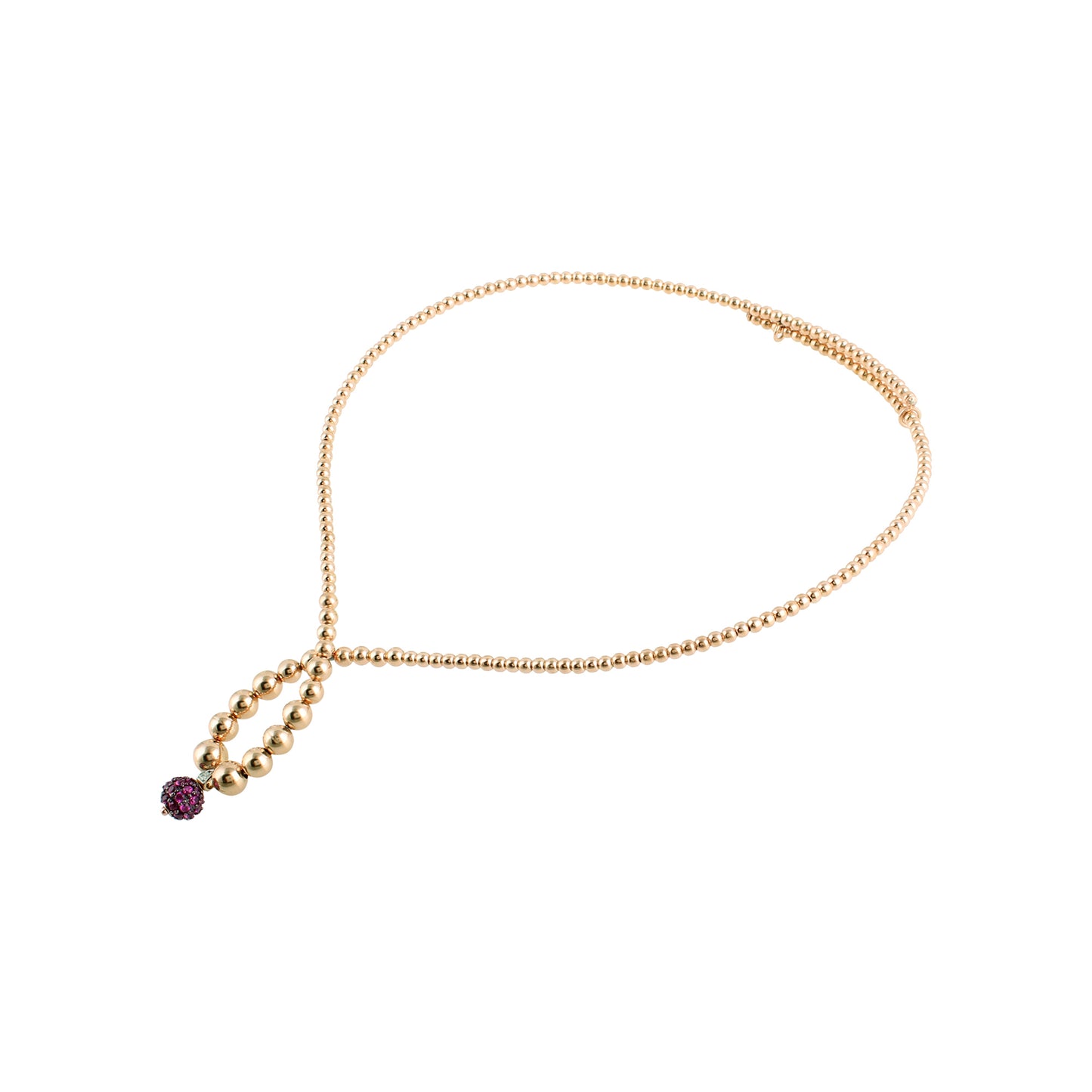 Ruby Dewdrop Necklace
