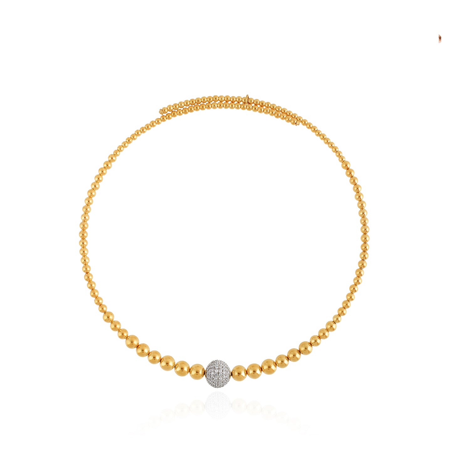 Aura Diamond Necklace in Yellow Gold