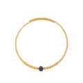 Bloom Sapphire & Diamond Necklace in Yellow Gold