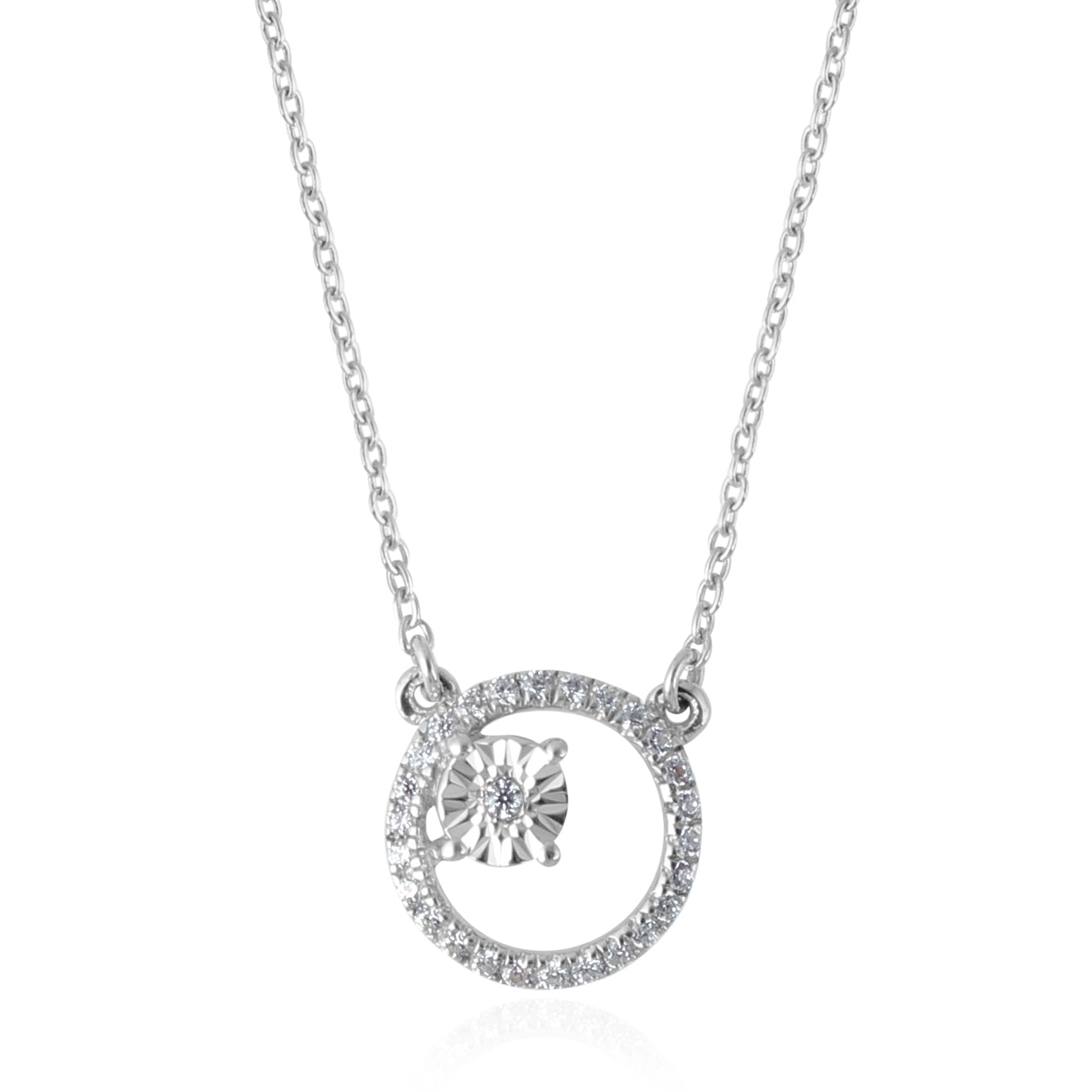 Reverie Diamond Necklace in White Gold