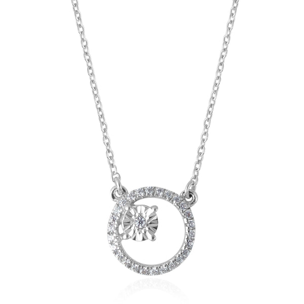 Reverie Diamond Necklace in White Gold