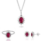 Ruby Starburst Pendant