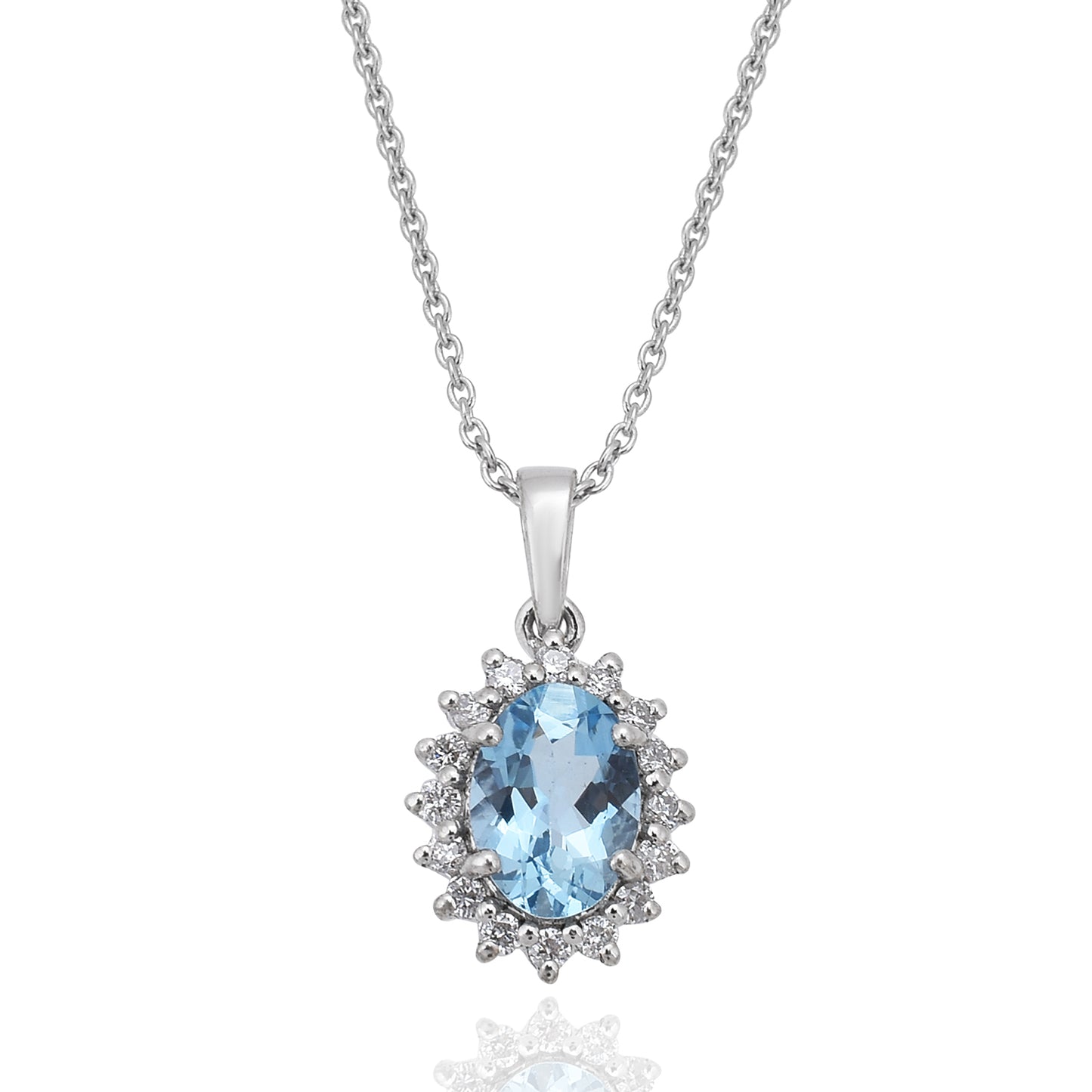 Aquamarine Bloom Pendant