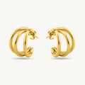Triple Circle Hoop Earrings