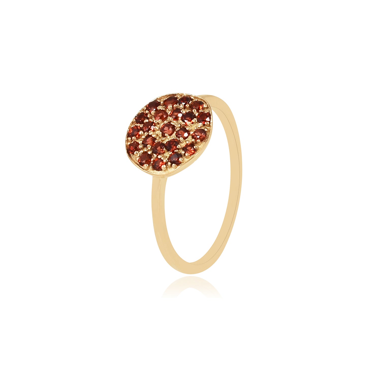 Garnet Orbit Ring