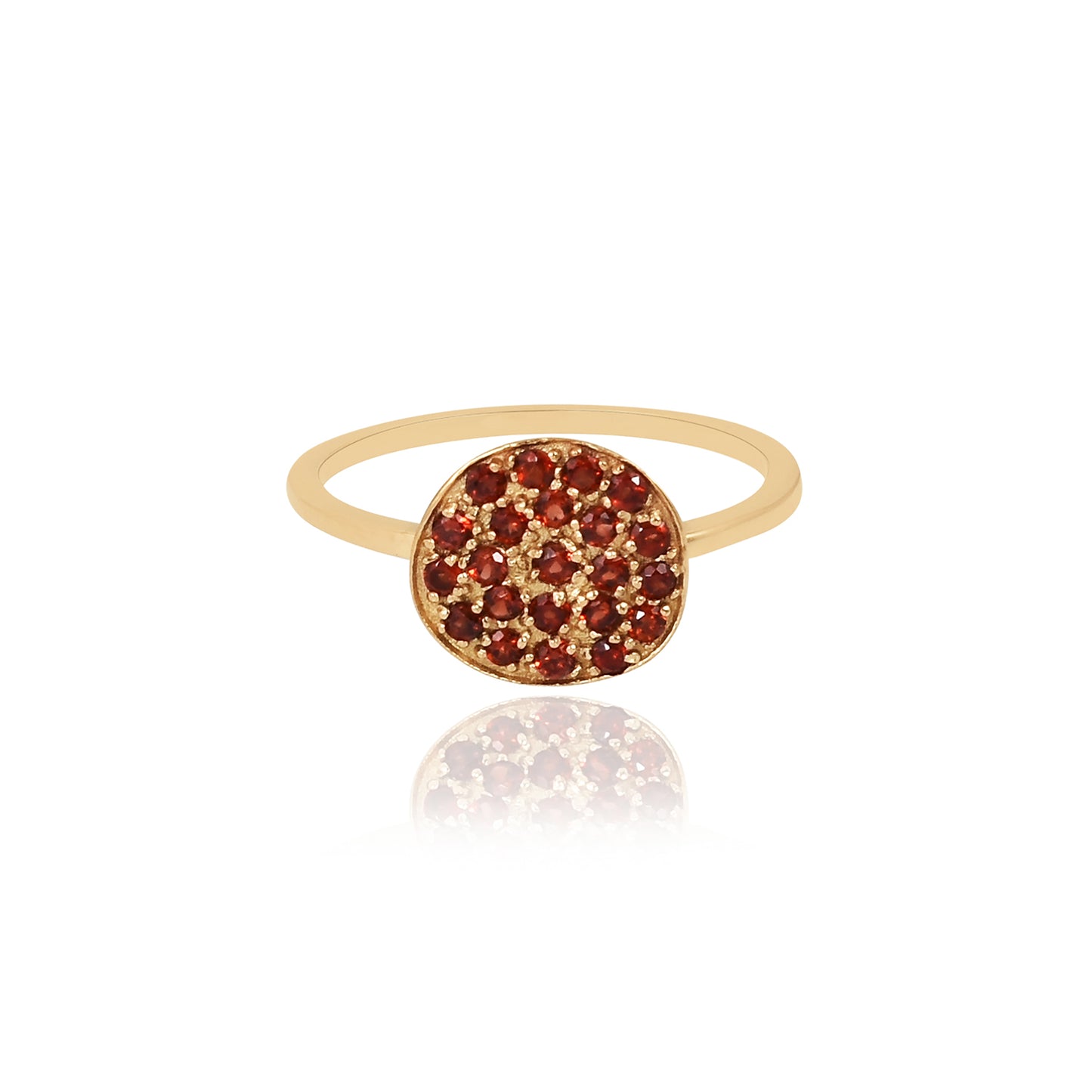 Garnet Orbit Ring