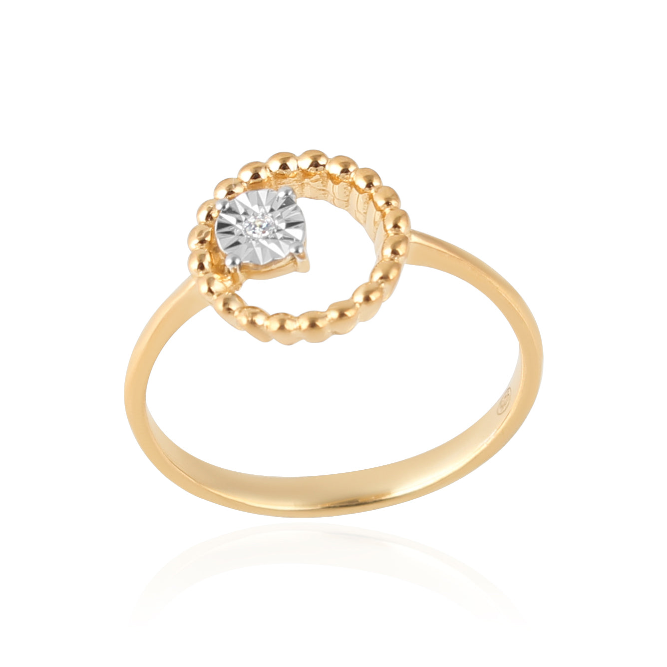 Éclat Diamond Ring in Yellow Gold