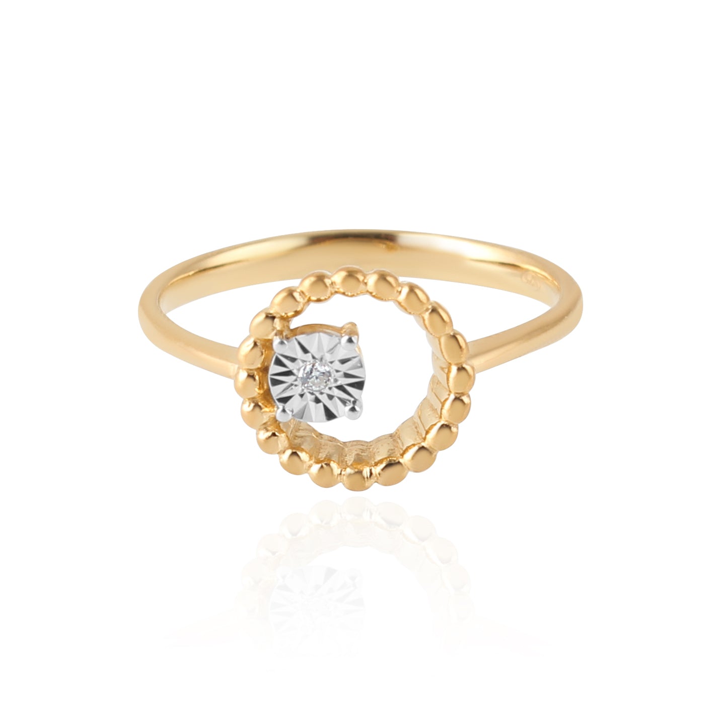 Éclat Diamond Ring in Yellow Gold