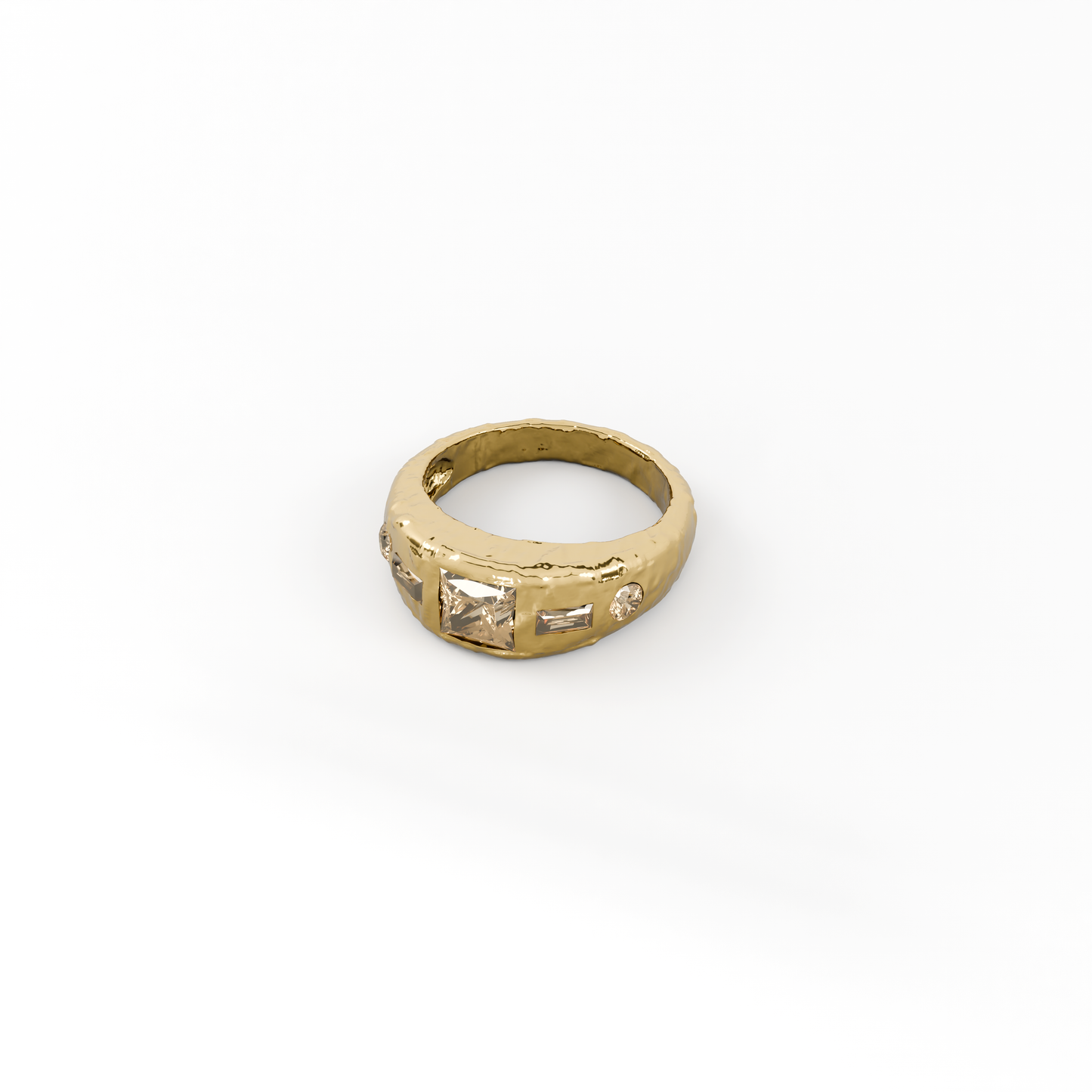 Rockline Diamond Ring