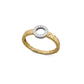 Organic Diamond Circle Ring