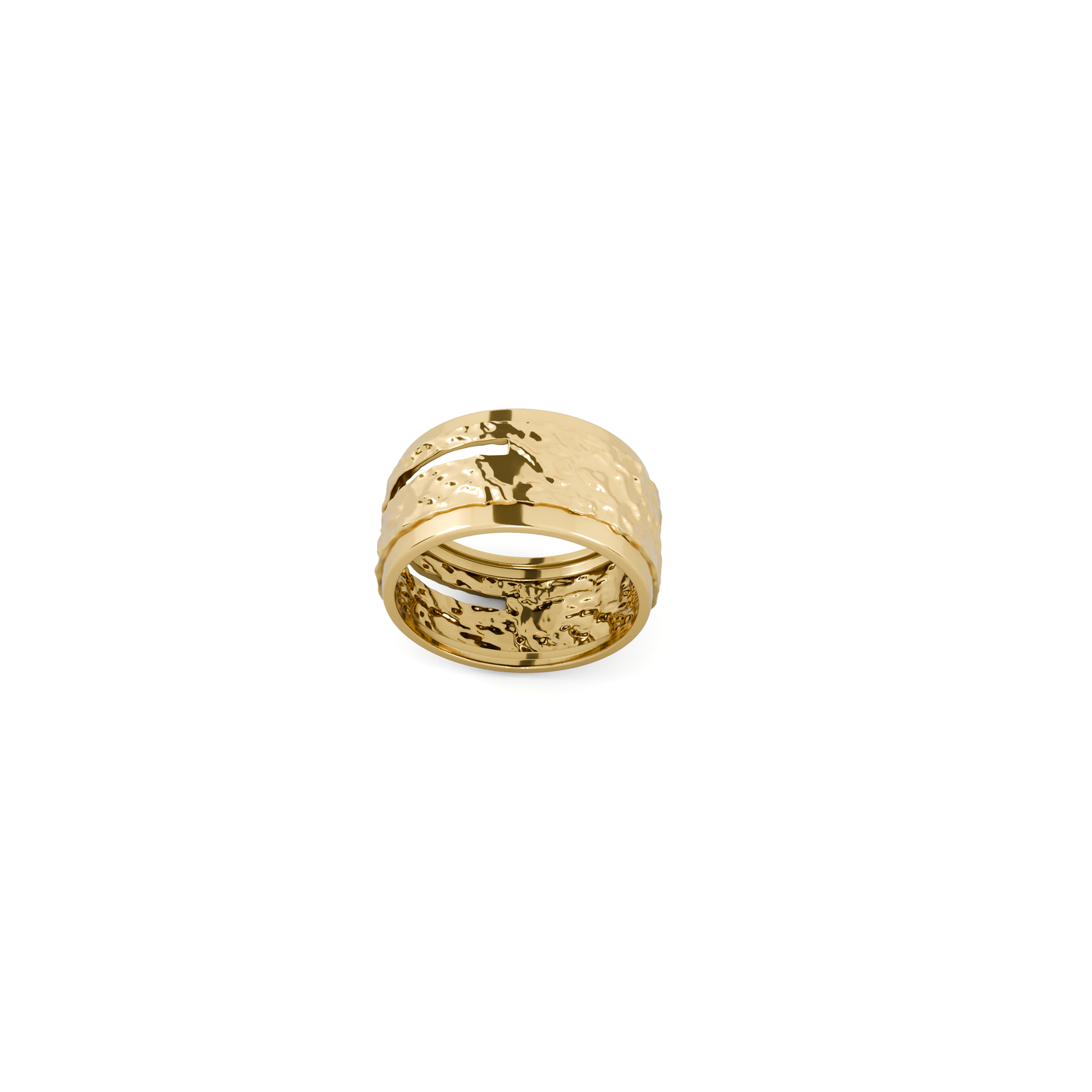Earth Texture Band Ring