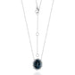 Reverie Blue Topaz & Diamond Pendant in White