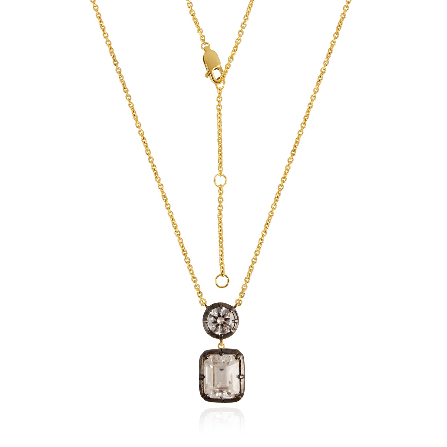 Lumière Moissanite Necklace in Gold